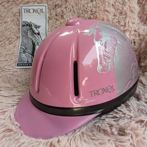 EUC Troxel Legacy Antiquus Pink Horseback Riding Helmet Size Small with Manual